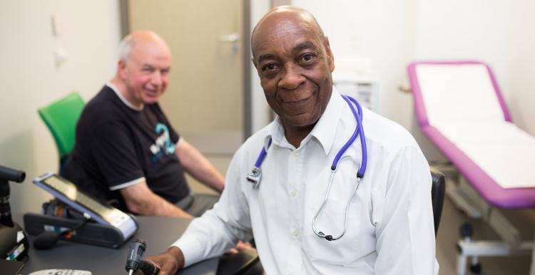 doctor with patient