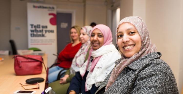 Group of women smiling