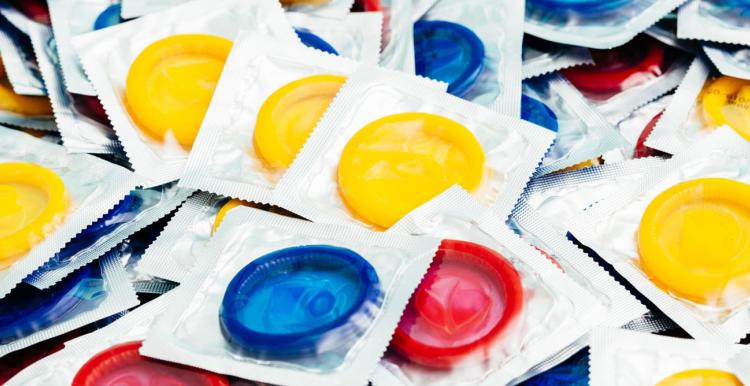 Picture of packets of condoms