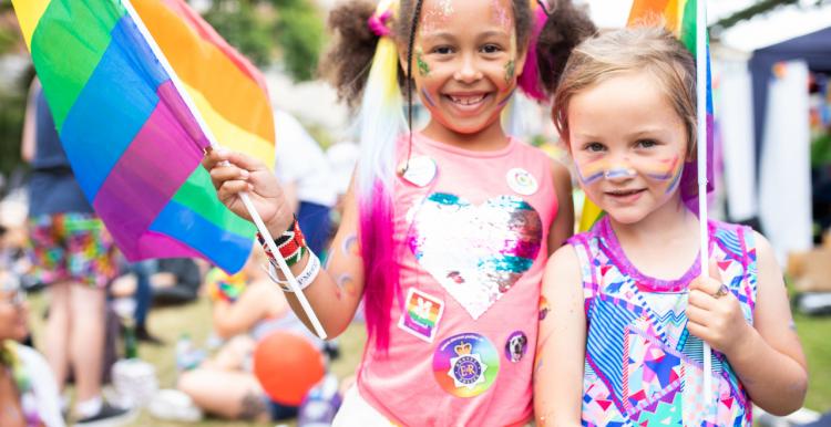 two young girls in fancy dress