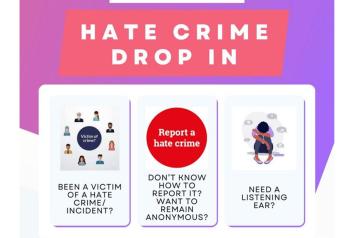 hate crime drop-in