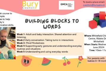 ‘Building Blocks to Words’ sessions