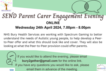 SEND Parent/Carer Online Engagement Evening 