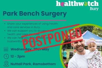 Park Bench Surgery postponed 