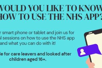 NHS app care leavers 
