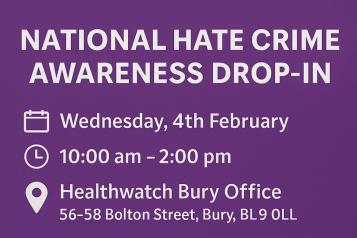 National Hate Crime Awareness Drop-in 