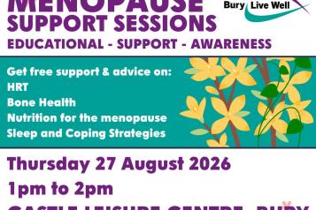 Menopause support sessions