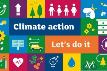 Climate Action nature image block