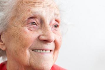 Older lady smiling 
