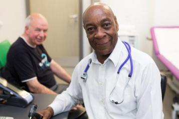 doctor with patient
