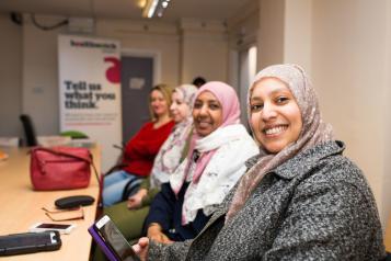 Group of women smiling