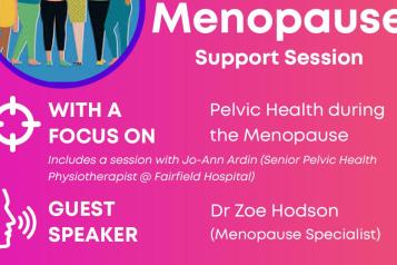 Menopause event 12th Oct