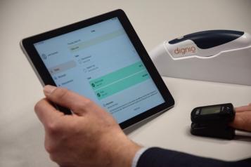 heart monitoring on a portable devise