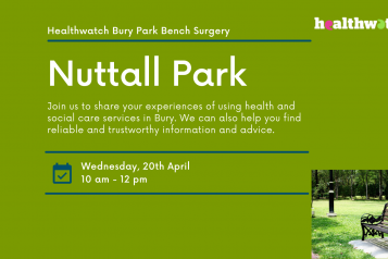 Nuttall Park Bench Surgery 