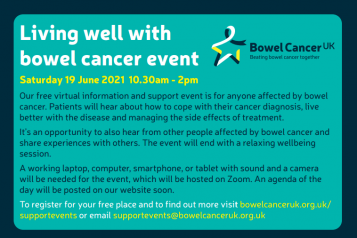bowel cancer event flyer 